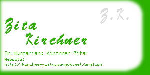 zita kirchner business card